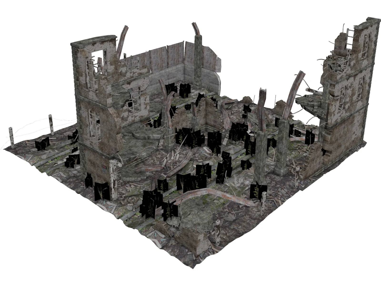 City Ruins 3D Model