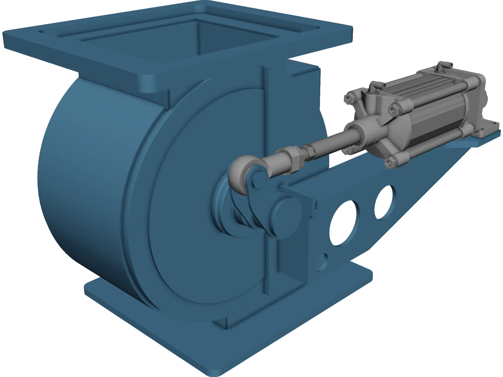 Silo Discharge Valve 3D Model