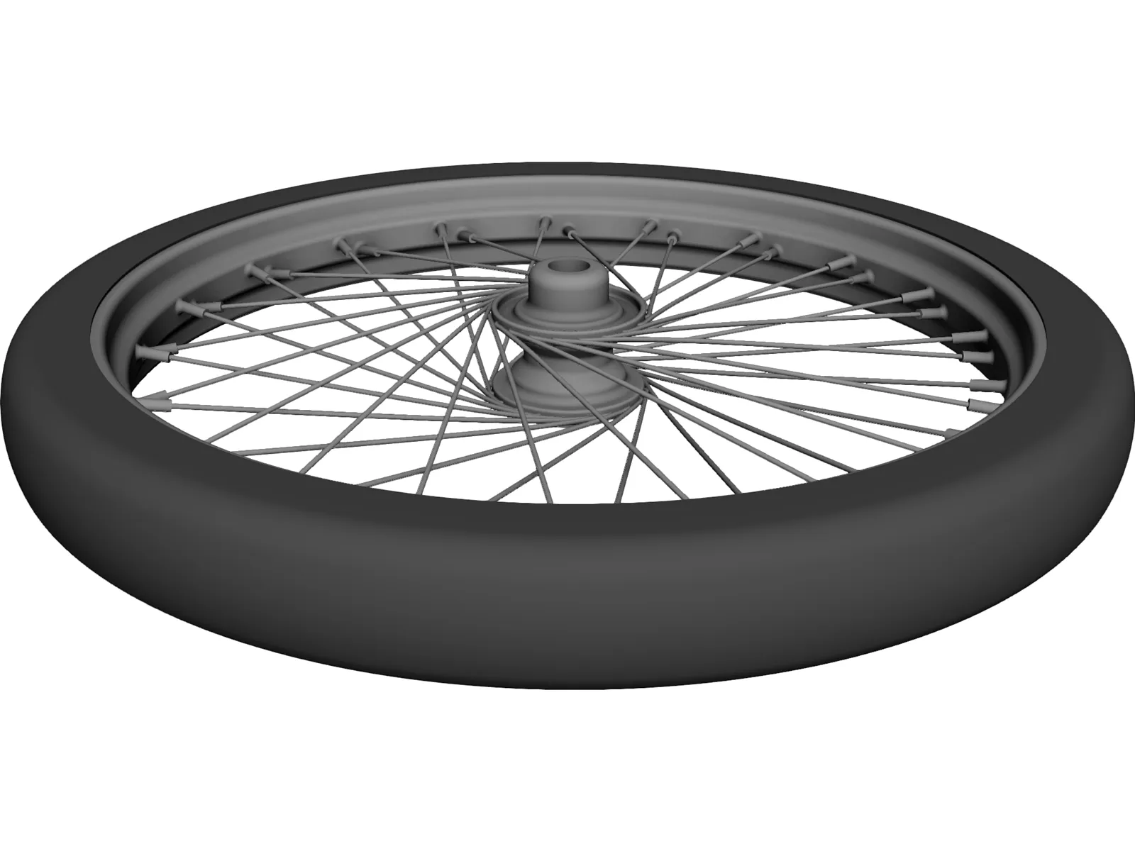 Wheel Front 20 spoke 21 inch 3D Model