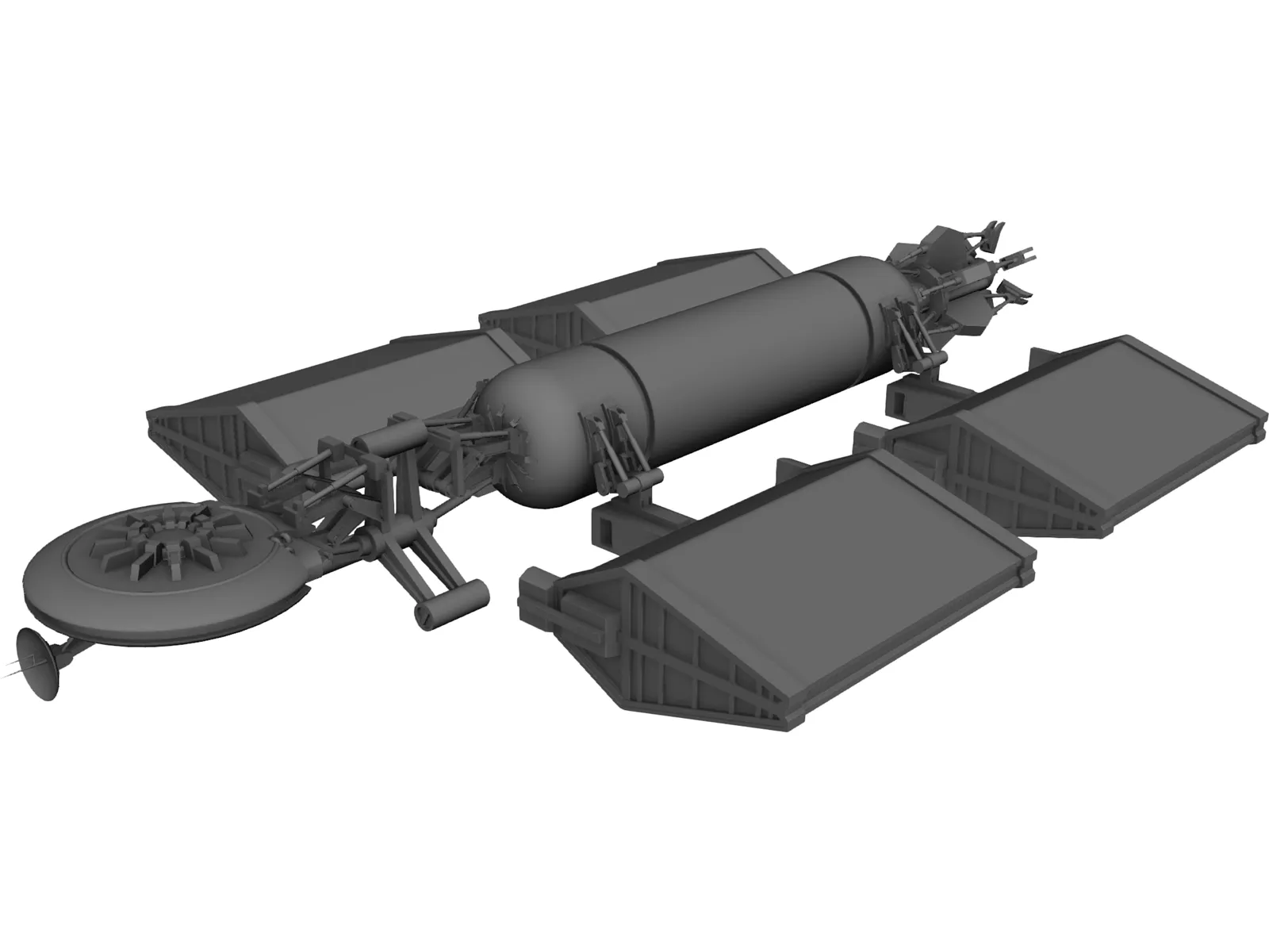 Babylon 5 Earth Alliance Freighter (Cargo) 3D Model