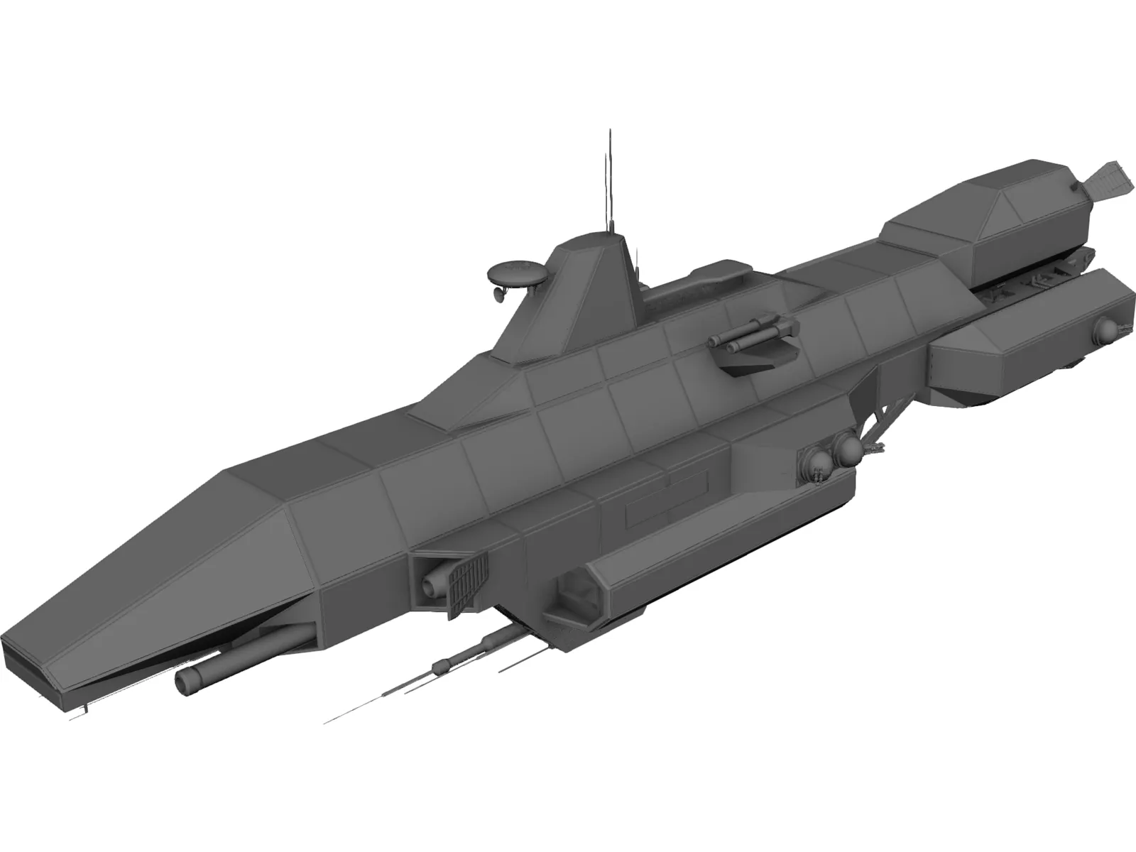 Babylon 5 Earth Force Tempest 3D Model