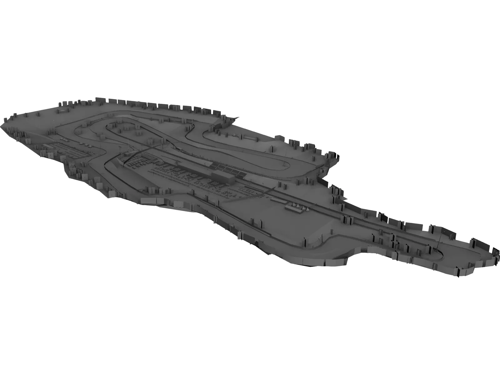 Mugello Racing Circuit 3D Model