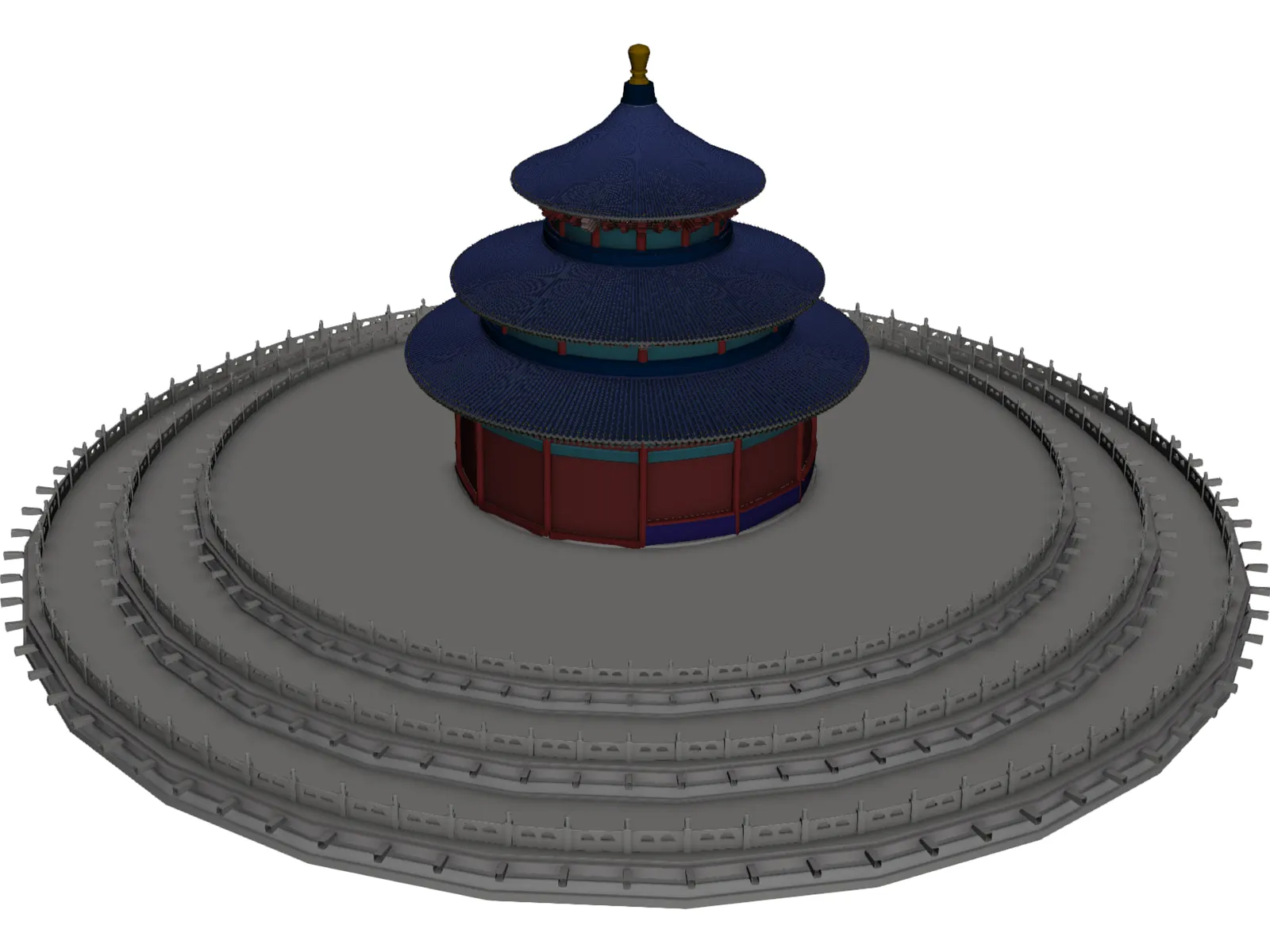 Temple of Heaven 3D Model