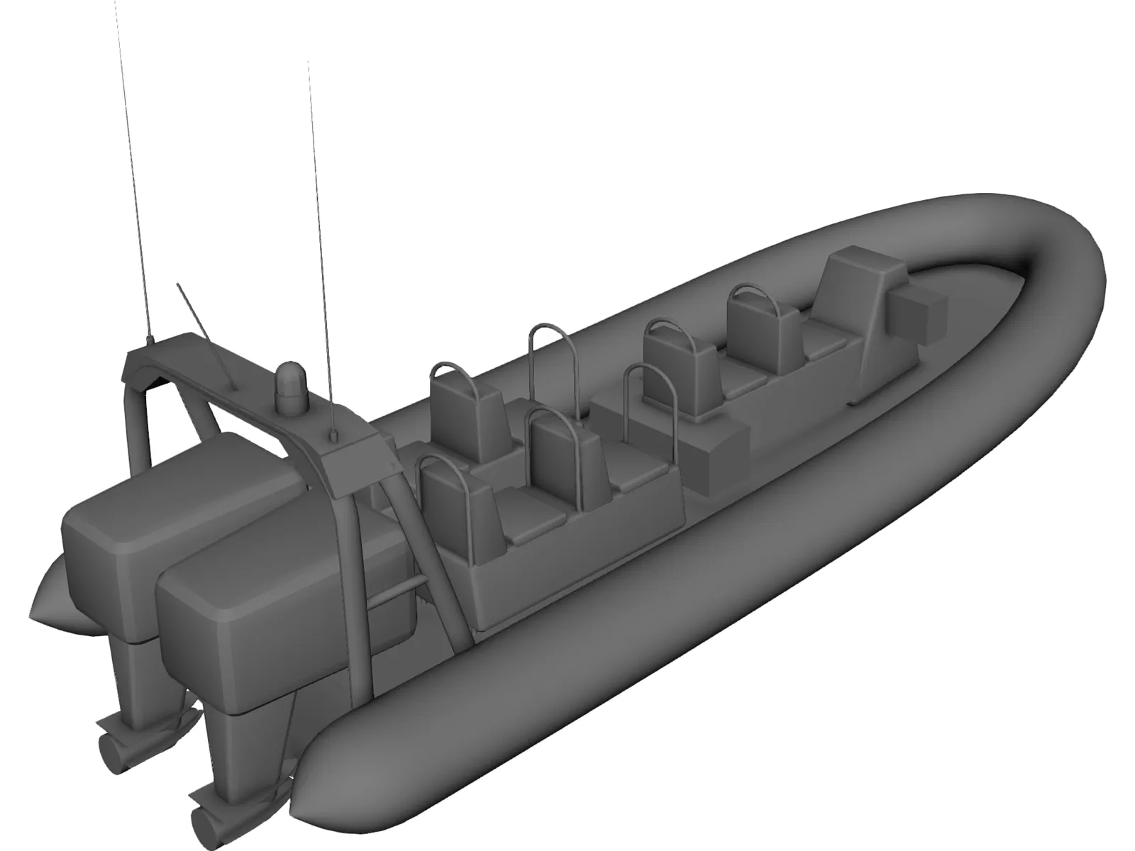 RHIB 3D Model