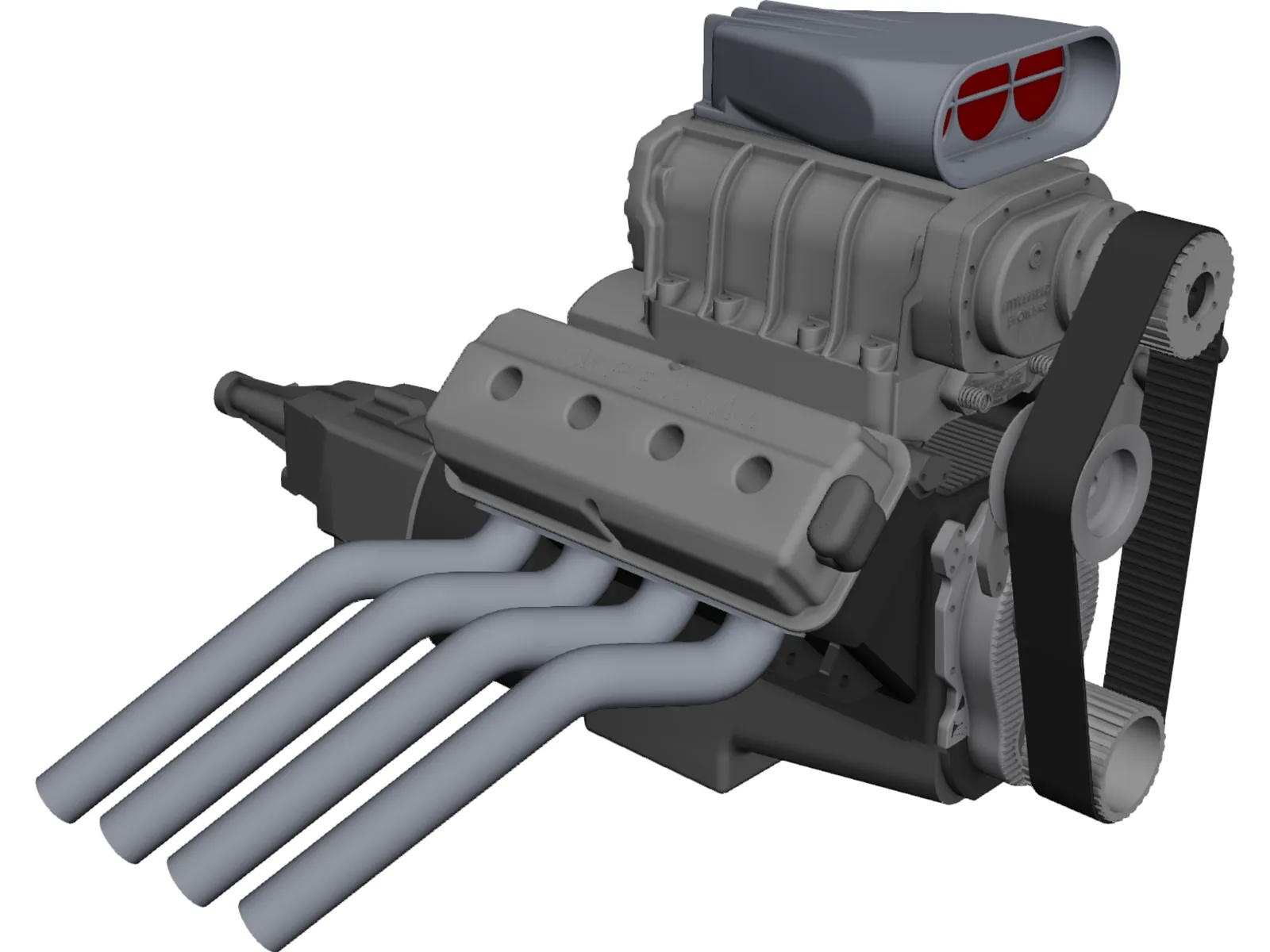 Engine 392 Hemi 3D Model