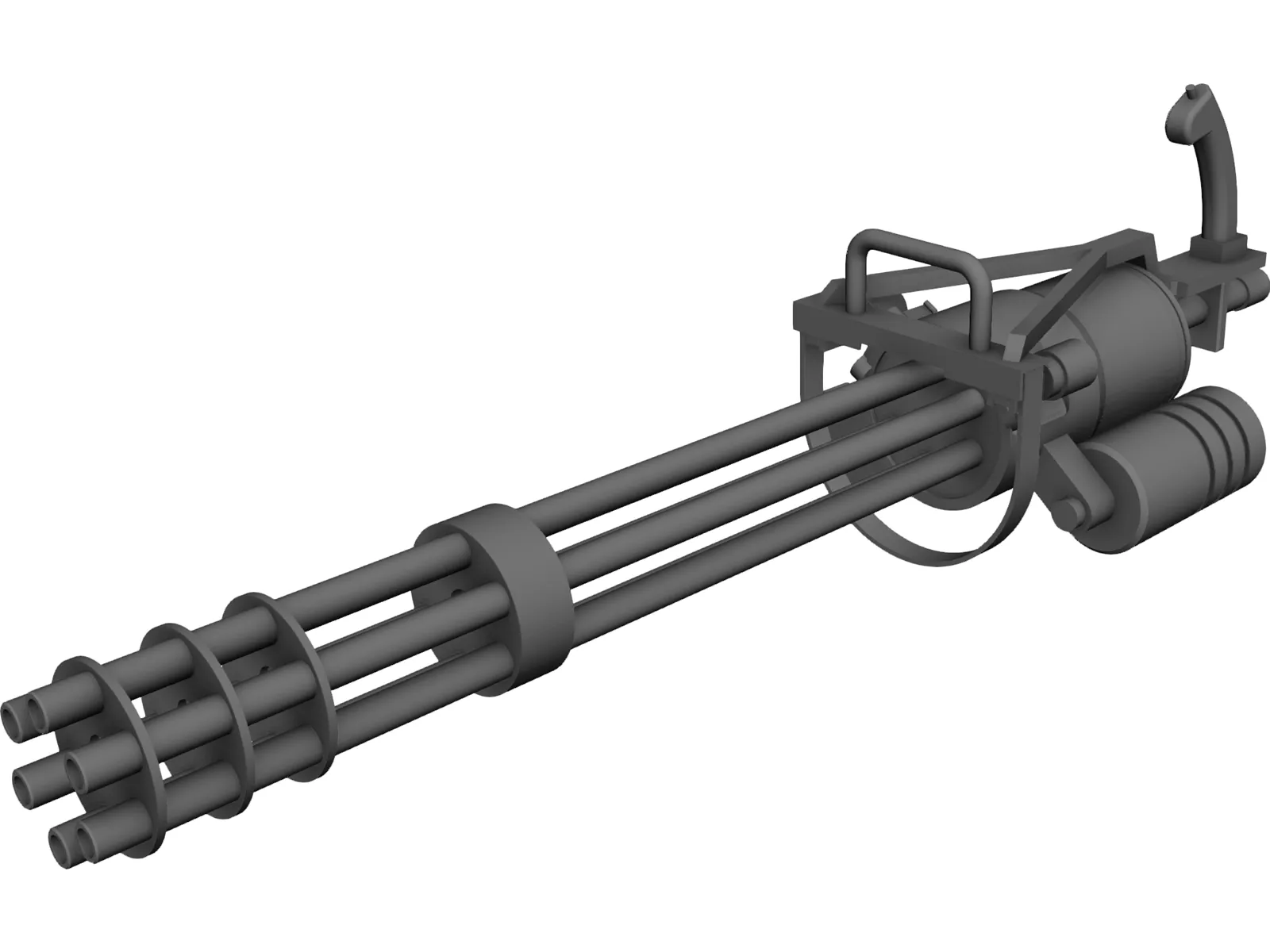 GAU-19 Machine gun 3D Model