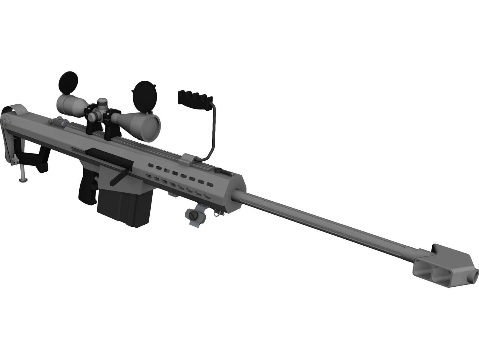 M107 Barrett 3D Model