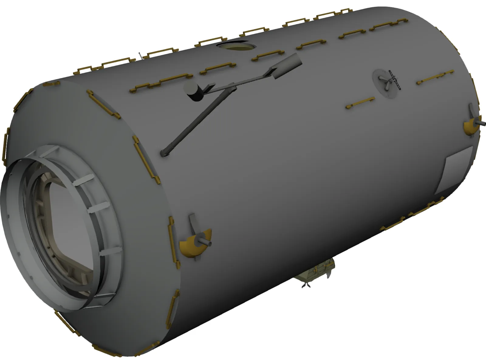 ISS Lab Module 3D Model