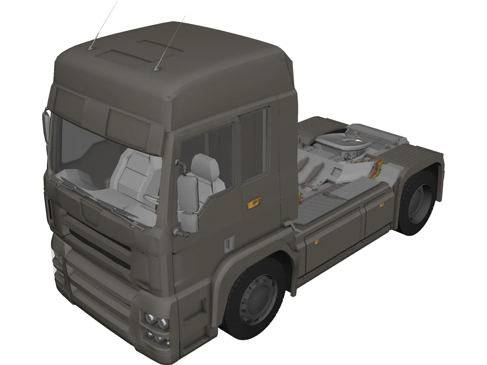 MAN TGA Steyr 3D Model