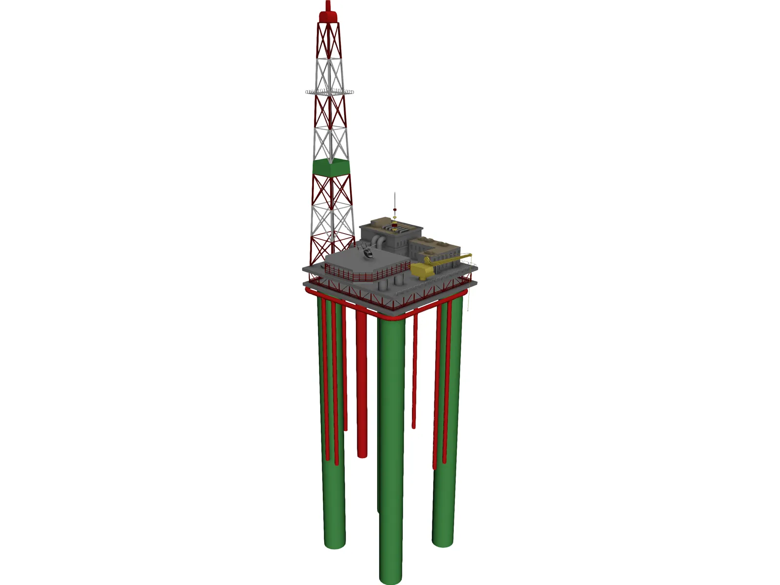 Oil Platform 3D Model