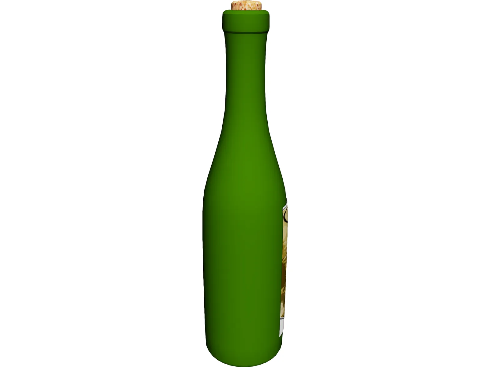 Bottle of Wine 3D Model
