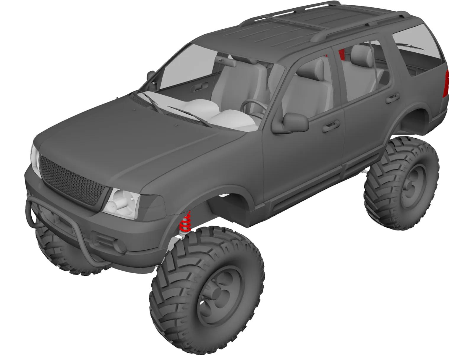 Ford Explorer [Lifted] (2002) 3D Model