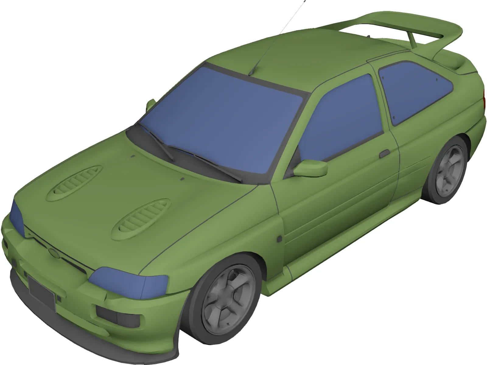 Ford Escort RS Cosworth (1993) 3D Model