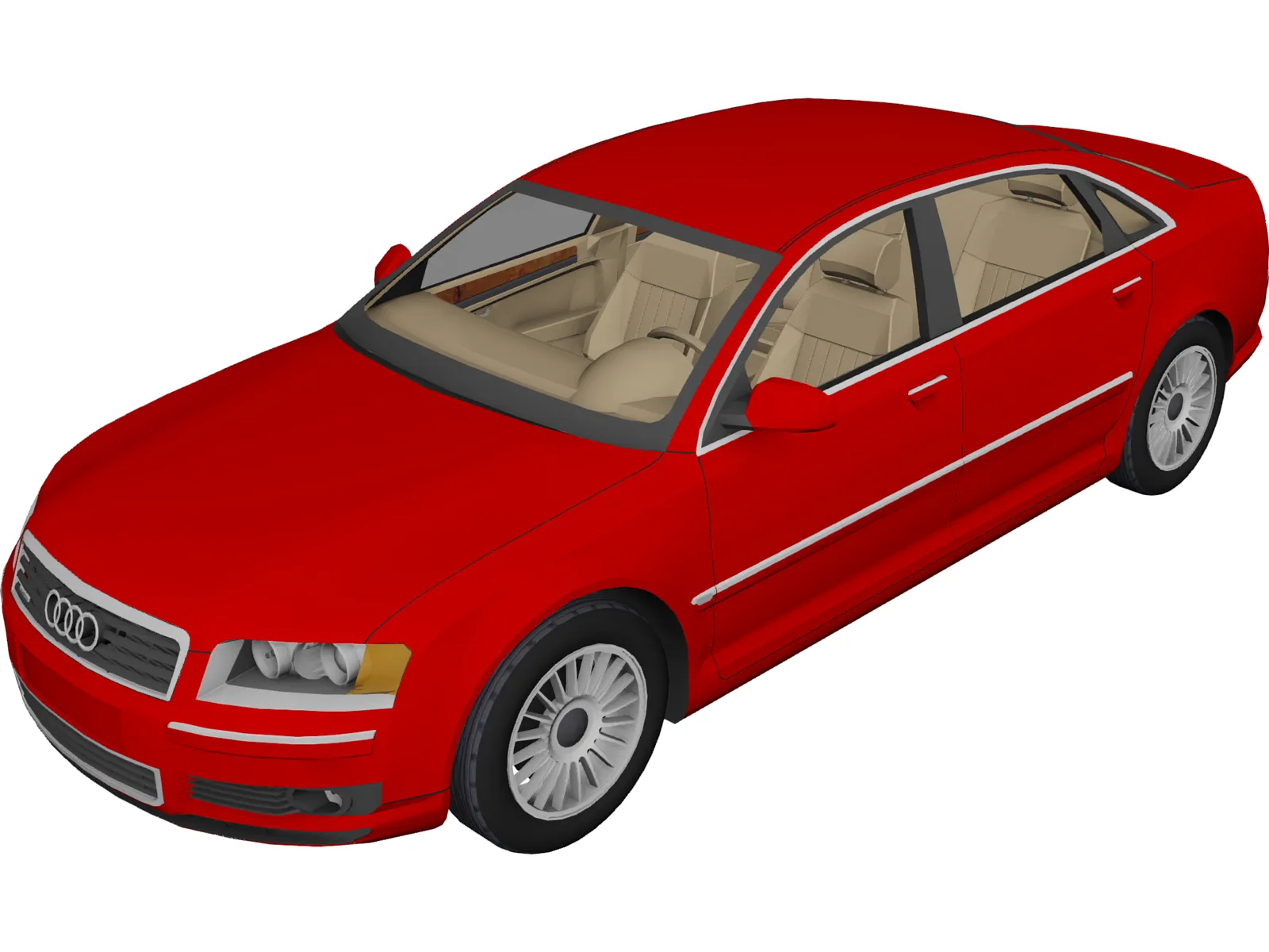 Audi A8 Long 3D Model