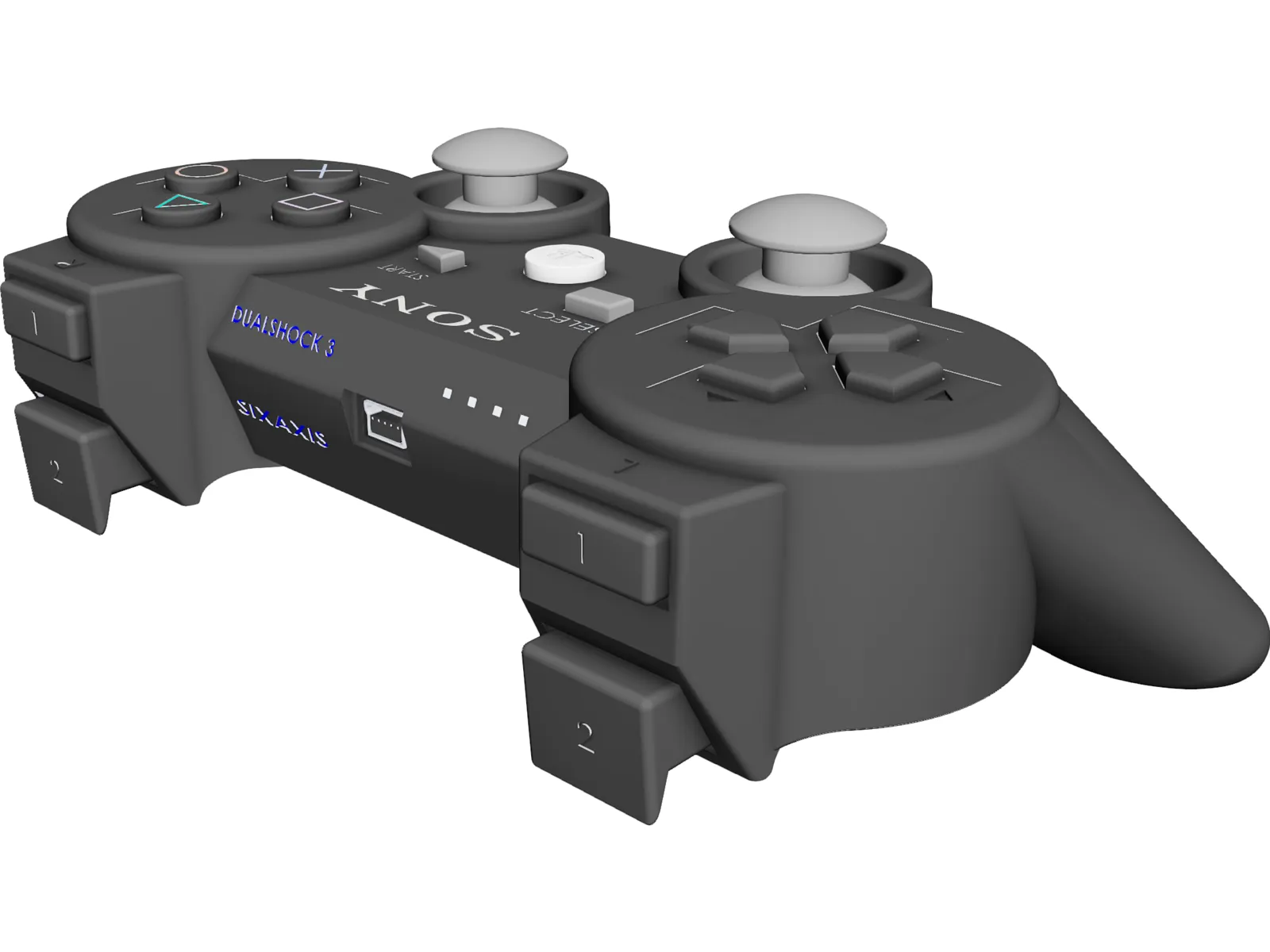 Playstation 3 Controller 3D Model