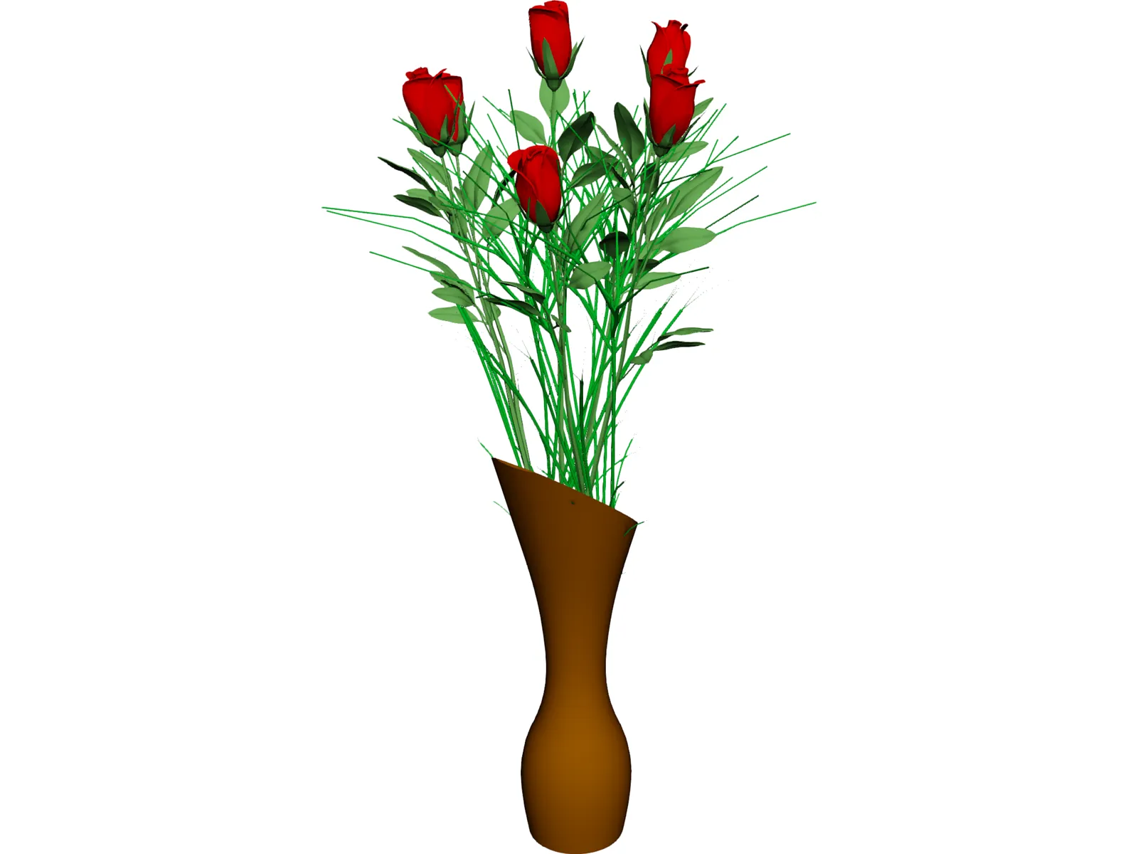 Vase with Flowers 3D Model