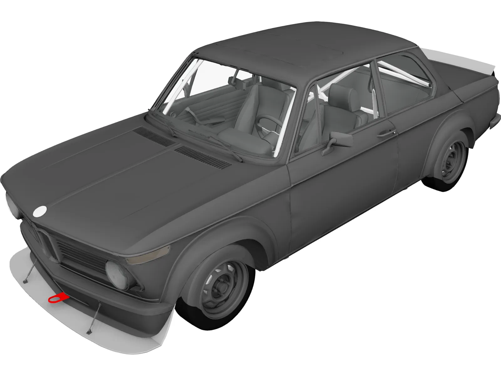 BMW 2002 Turbo (1973) 3D Model