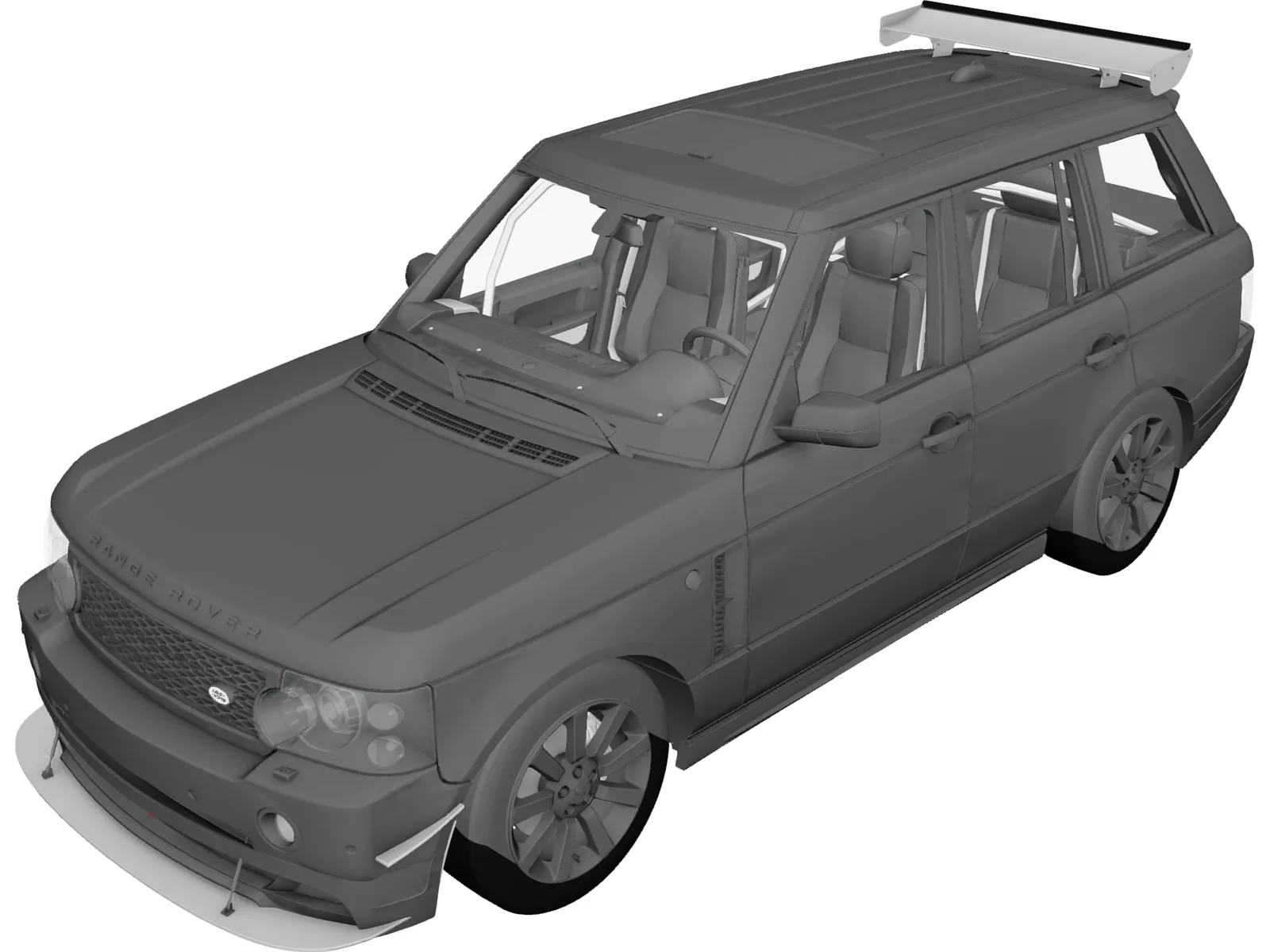 Range Rover Sport [Tuned] (2008) 3D Model