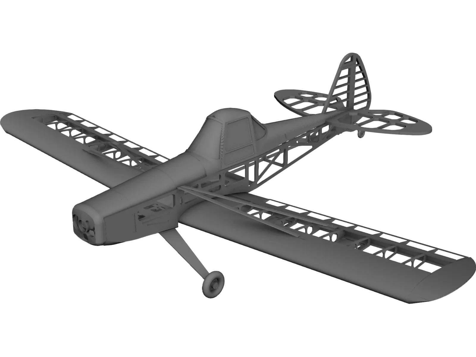 Piper Pawnne RC 3D Model