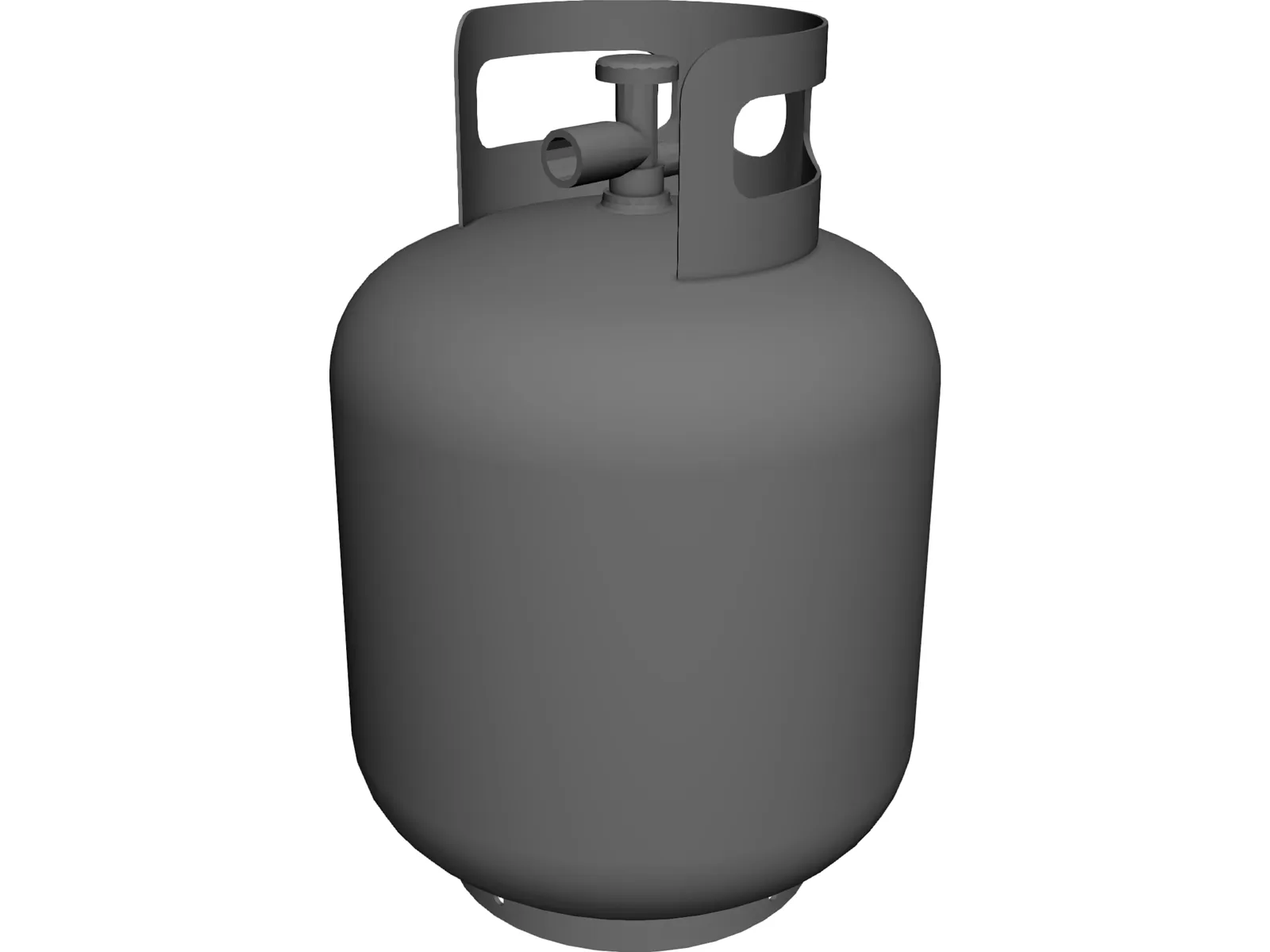 Propane Cylinder, 20 lb 3D Model