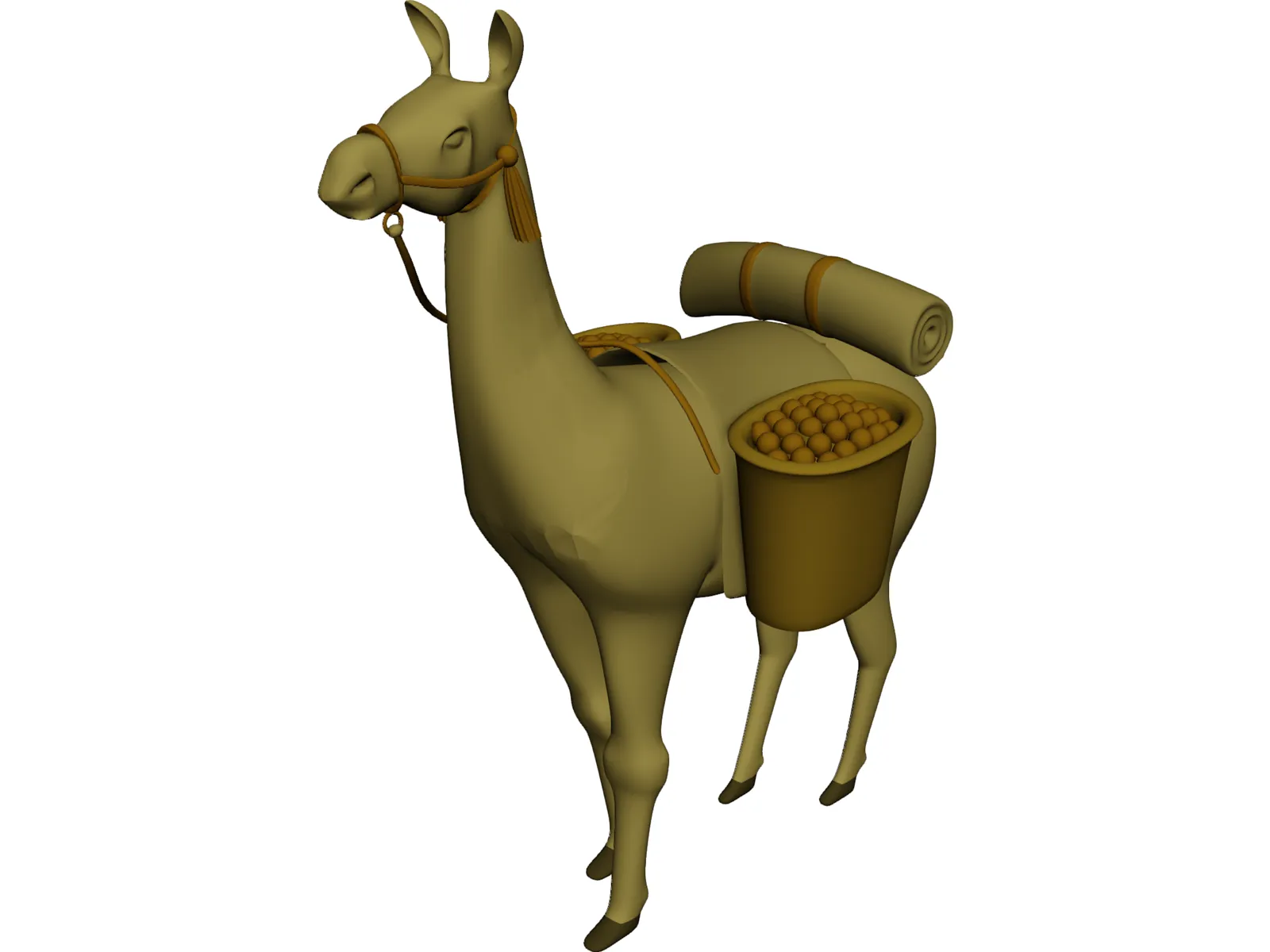 Llama 3D Model