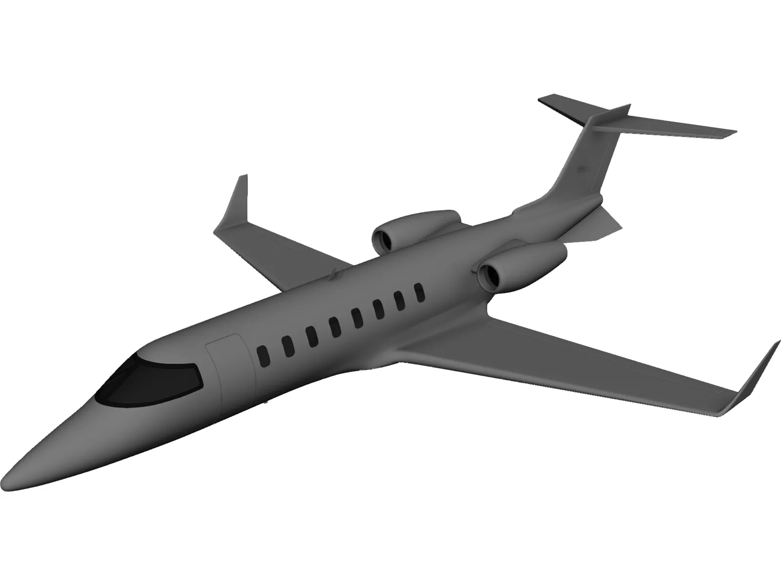 Bombardier Learjet 45 3D Model