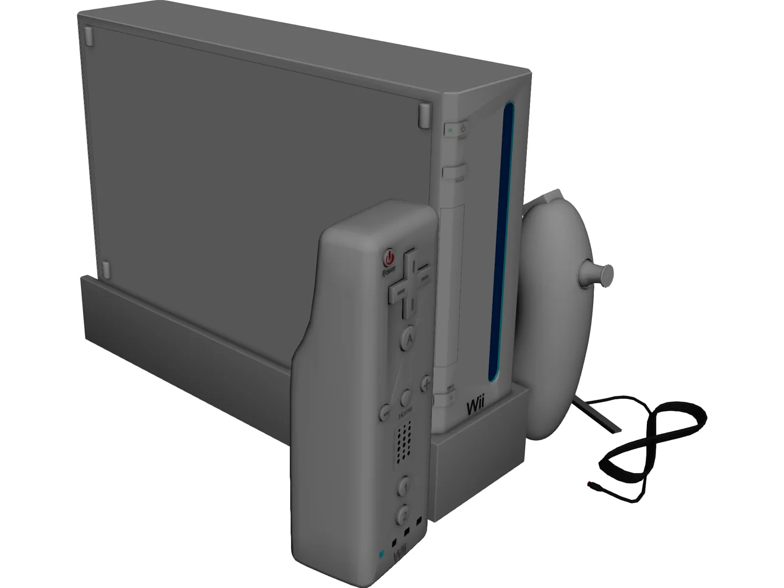 Nintendo Wii 3D Model