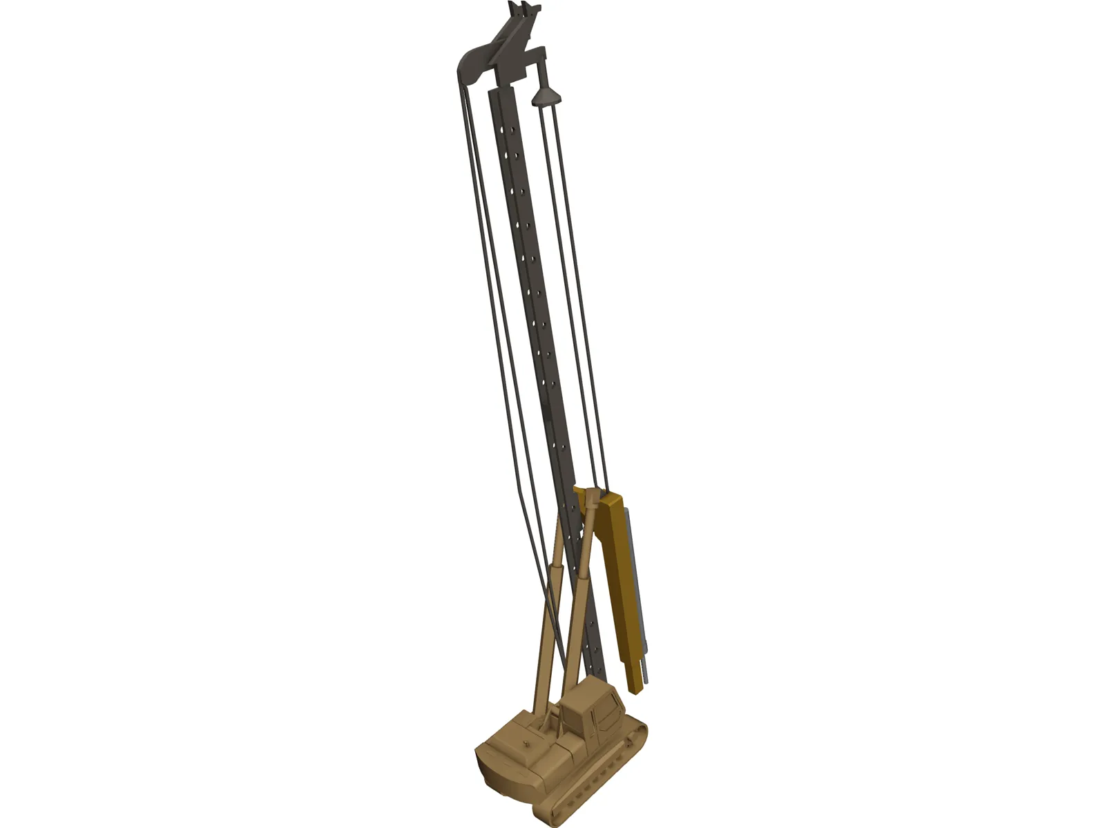 Pile Drilling Machine 3D Model