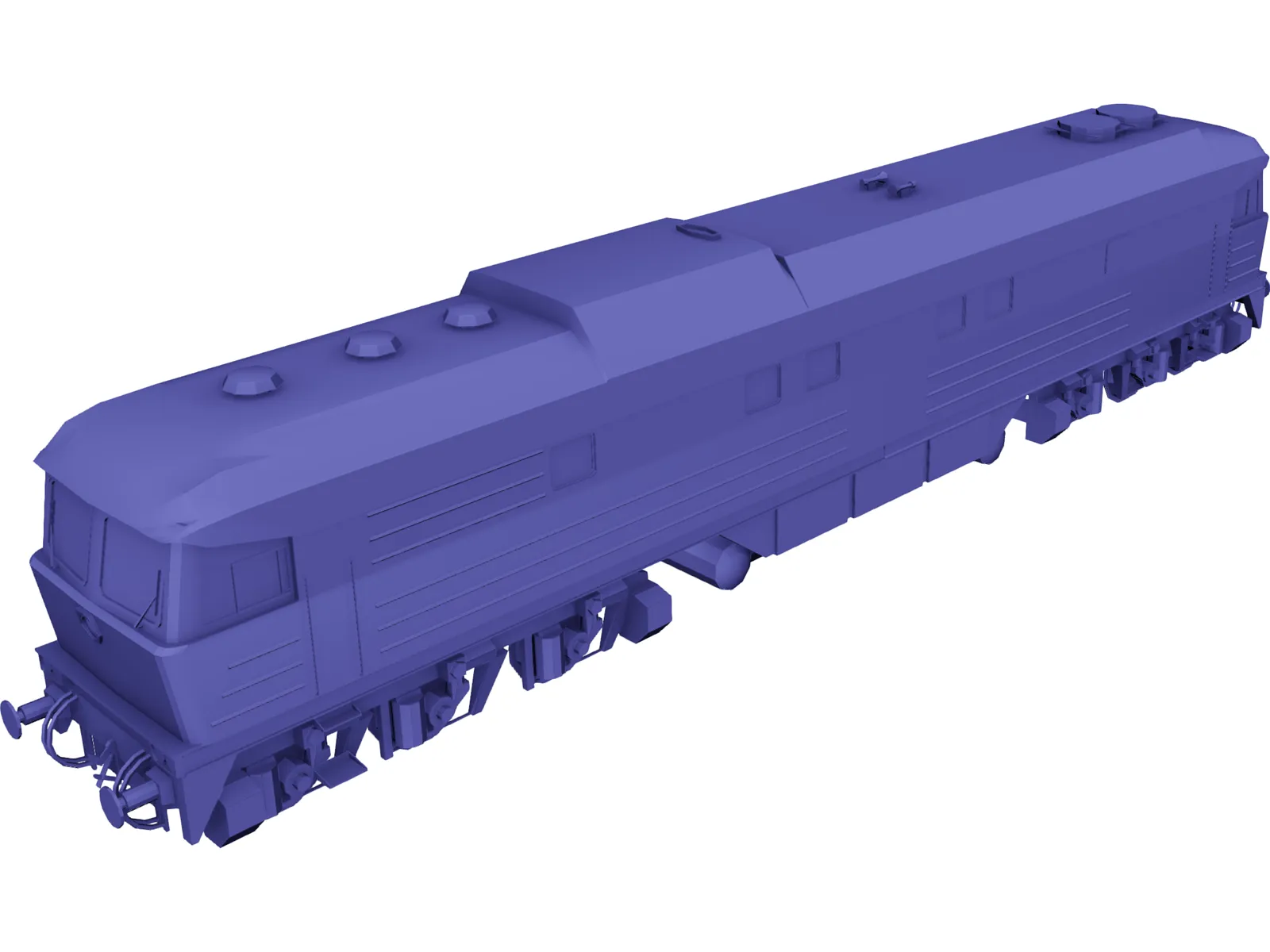 BR232 Locomotive 3D Model