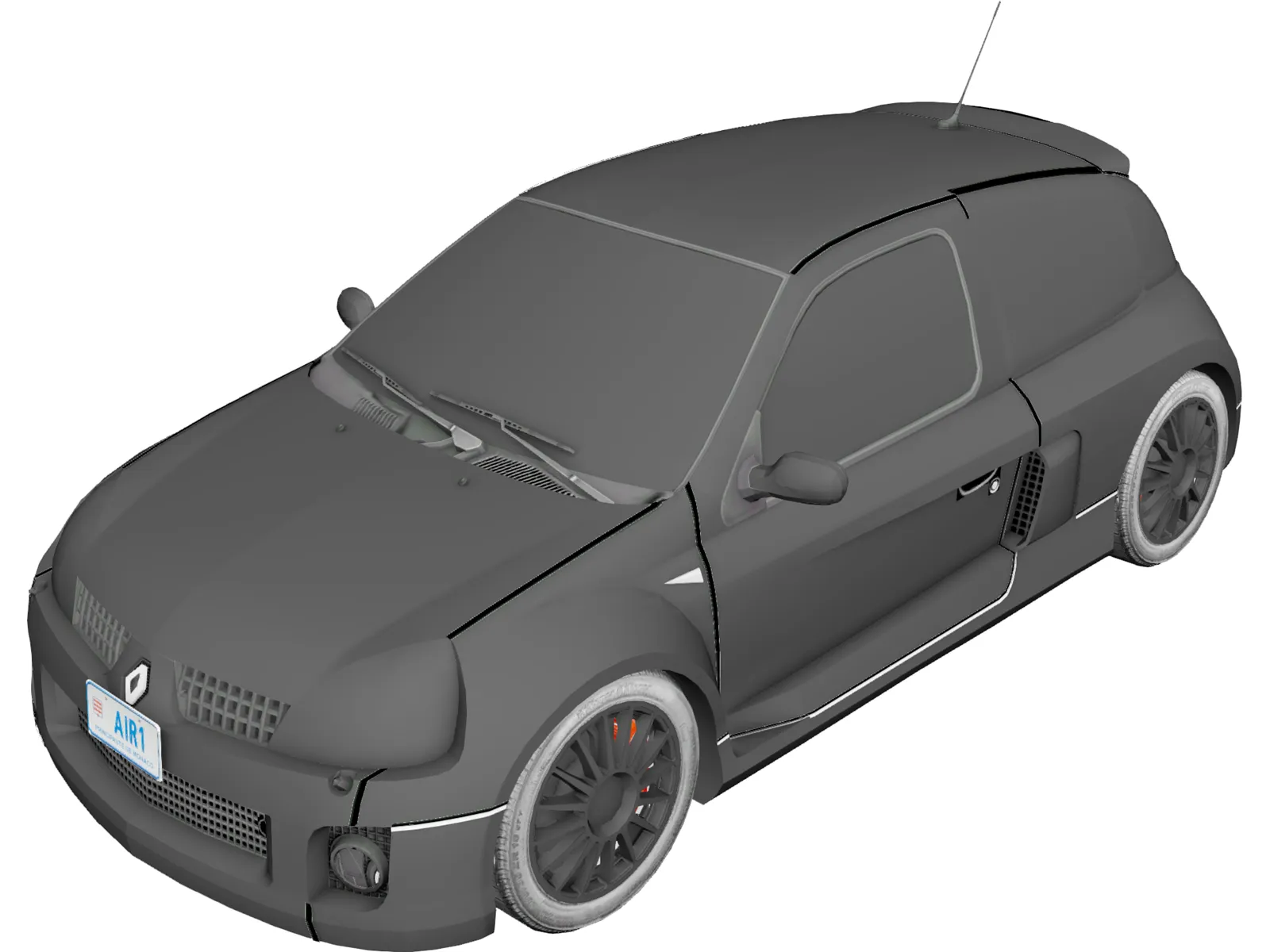 Renault Clio Sport V6 3D Model