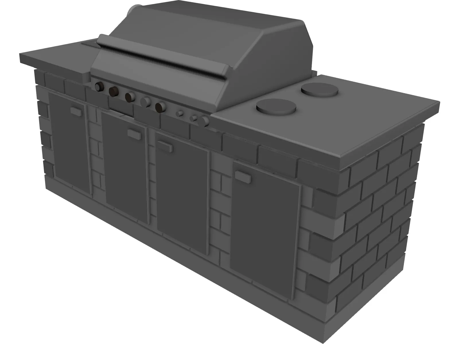 Outdoor Grill 3D Model