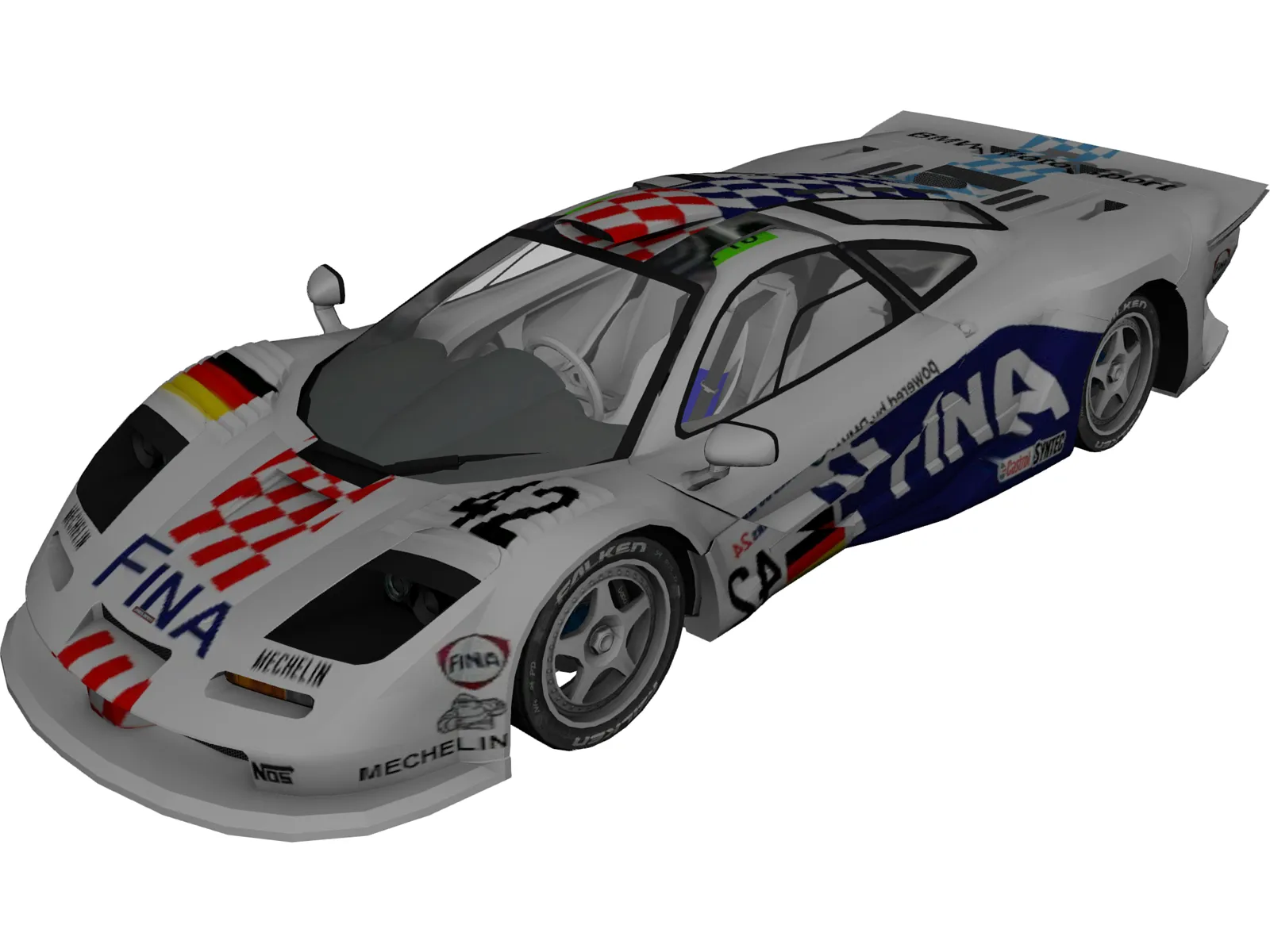 McLaren F1 GT (1995) 3D Model