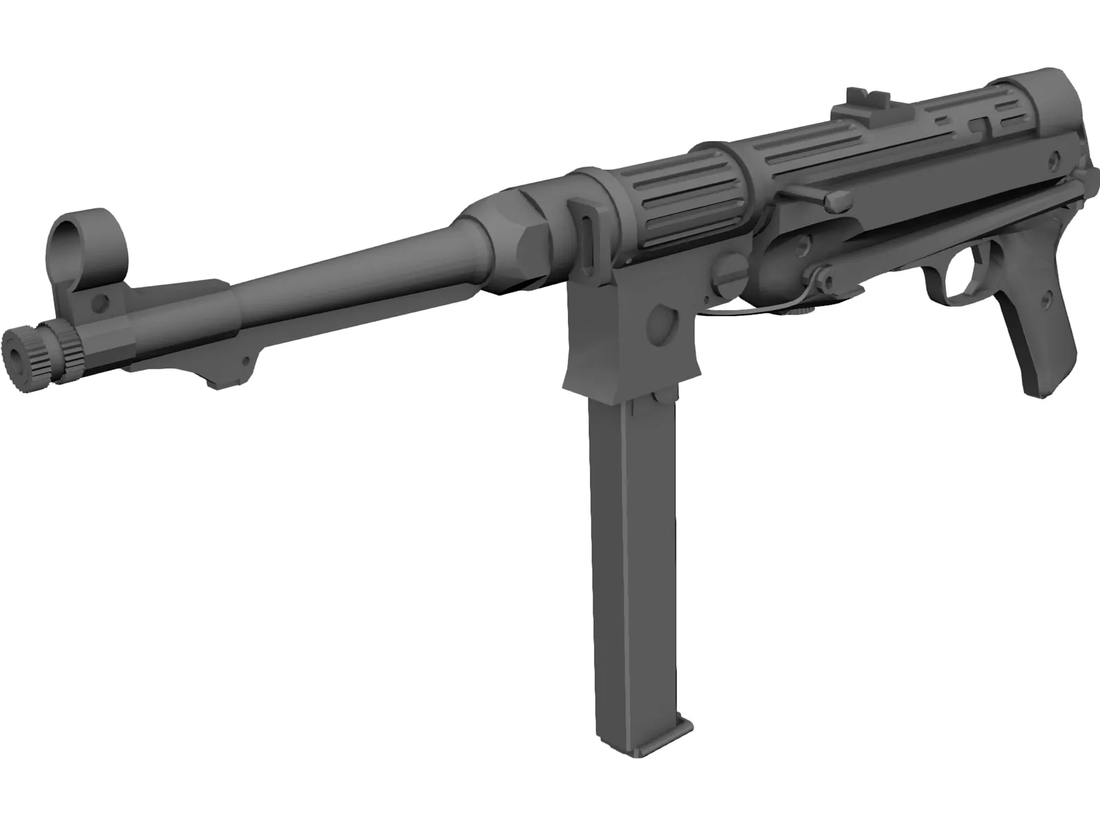 MP4 Nazi Gun 3D Model