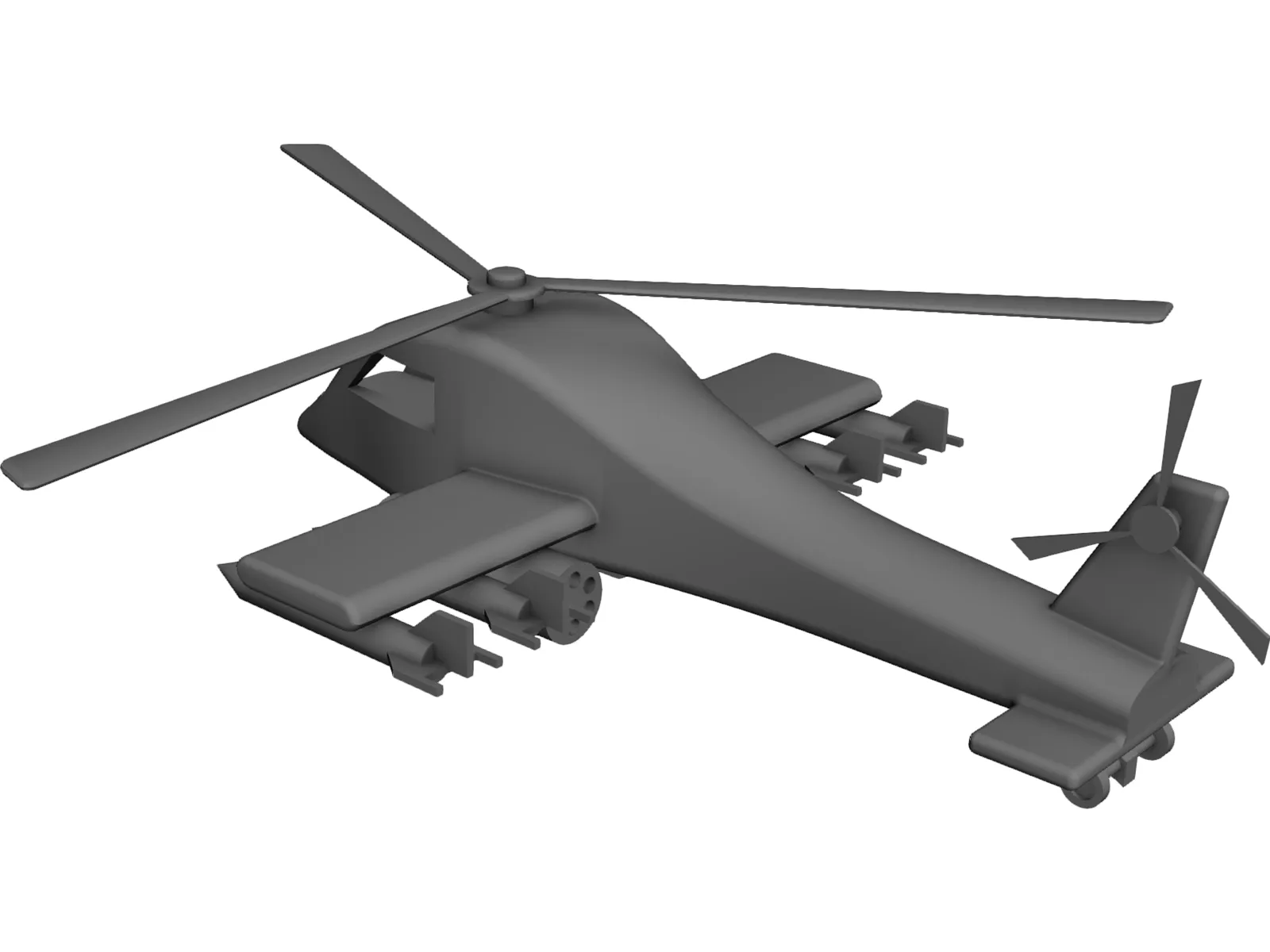 Toy Helicopter 3D Model