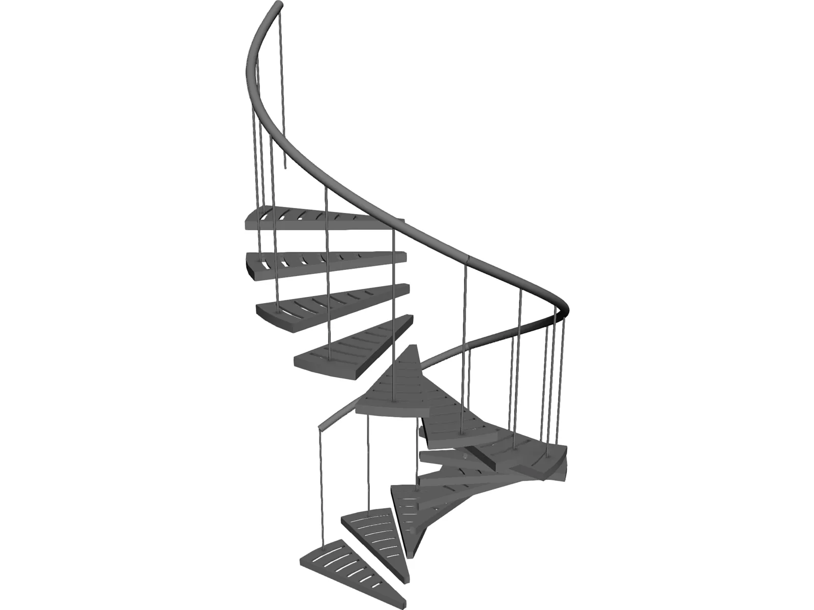 Stair Spiral 3D Model