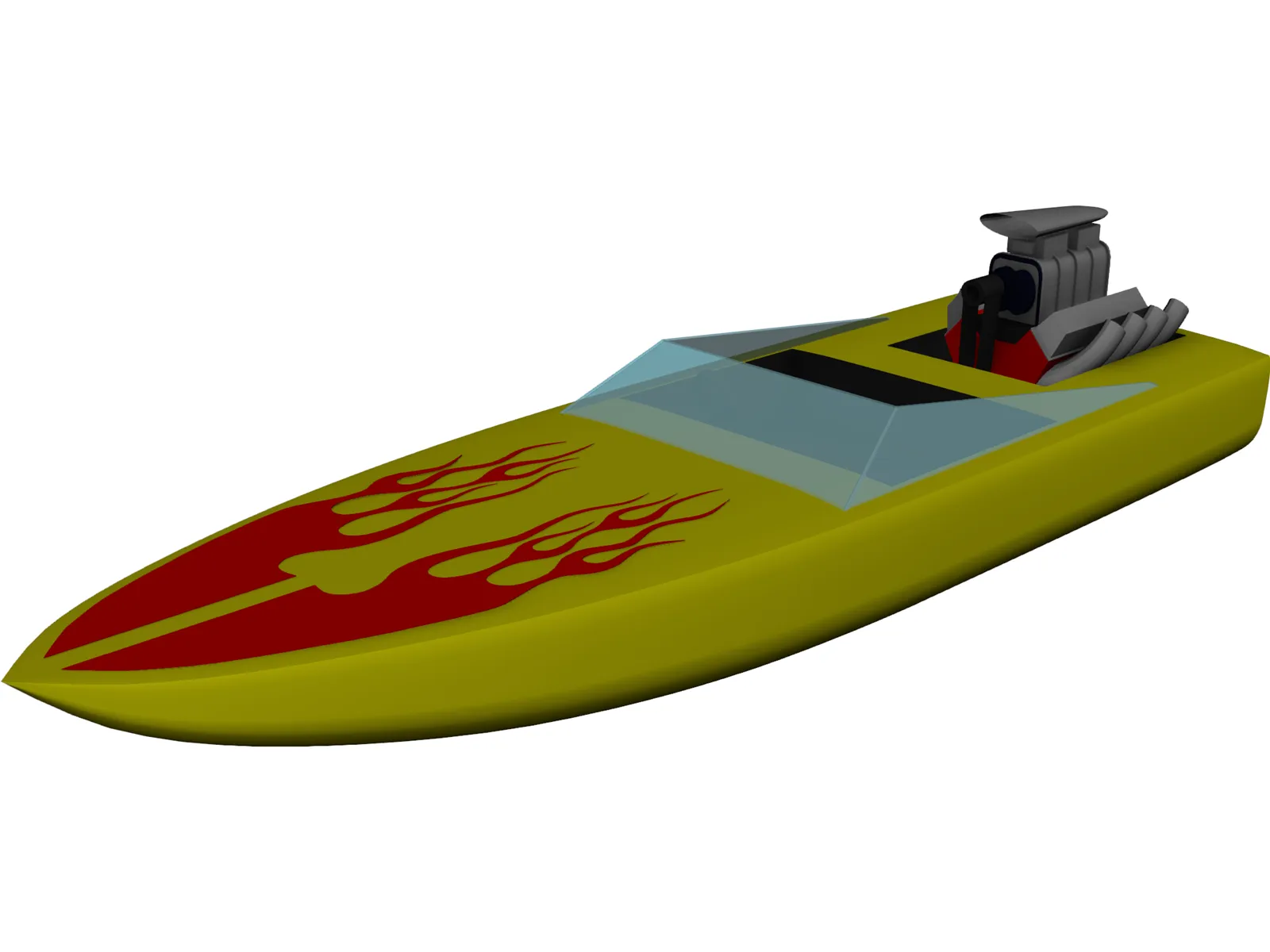 Speed Boat 3D Model