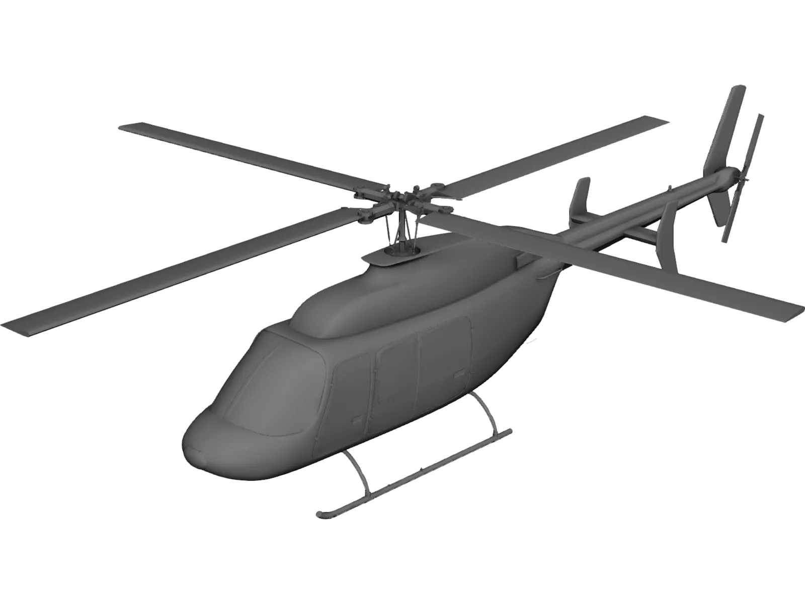 Bell 206 JetRanger 3D Model