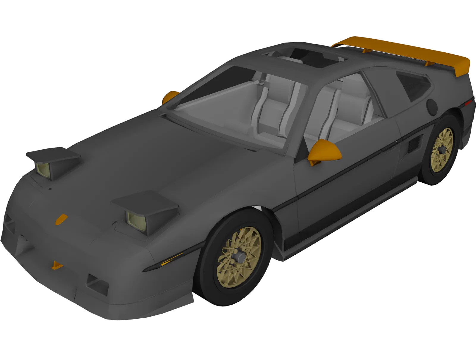 Pontiac Fiero GT Fast back 3D Model