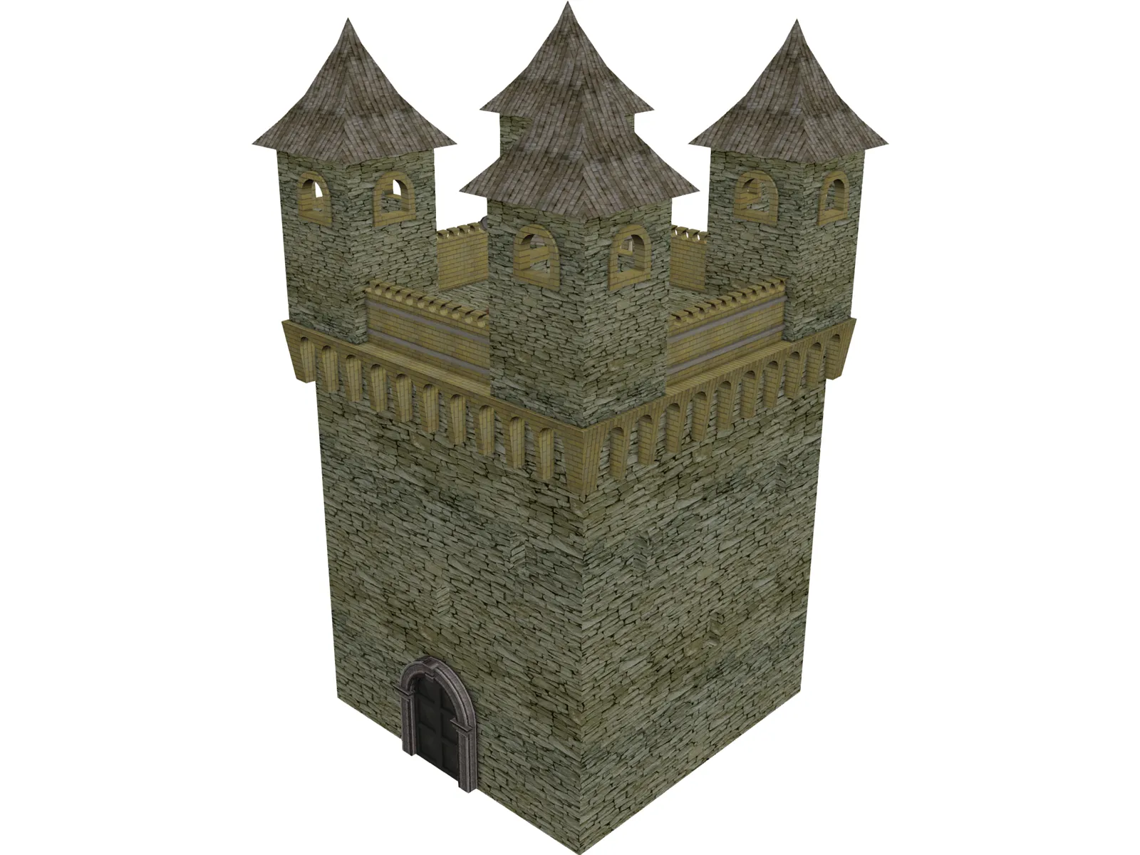 Medival Castle 3D Model