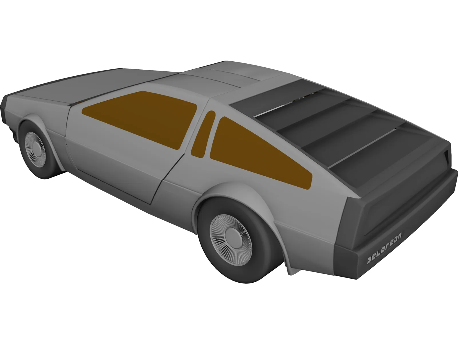 DMC DeLorean (1980) 3D Model