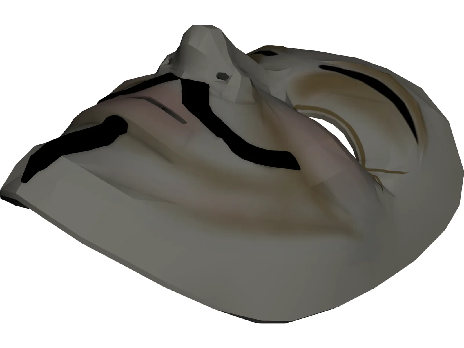 V for Vendetta Mask 3D Model