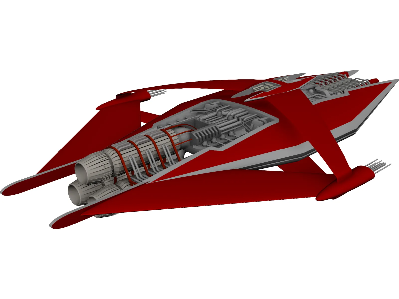 Narn Heavy Cruiser 3D Model