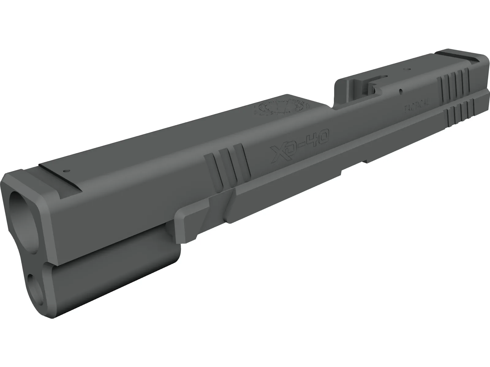 Springfield XD Tactical Slide 3D Model