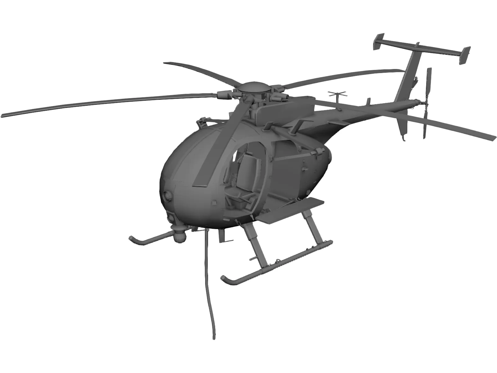 MD Helicopters MH-6/AH-6 Little Bird 3D Model