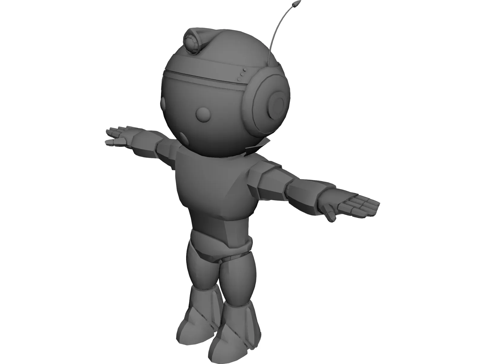 Robot Genie 3D Model