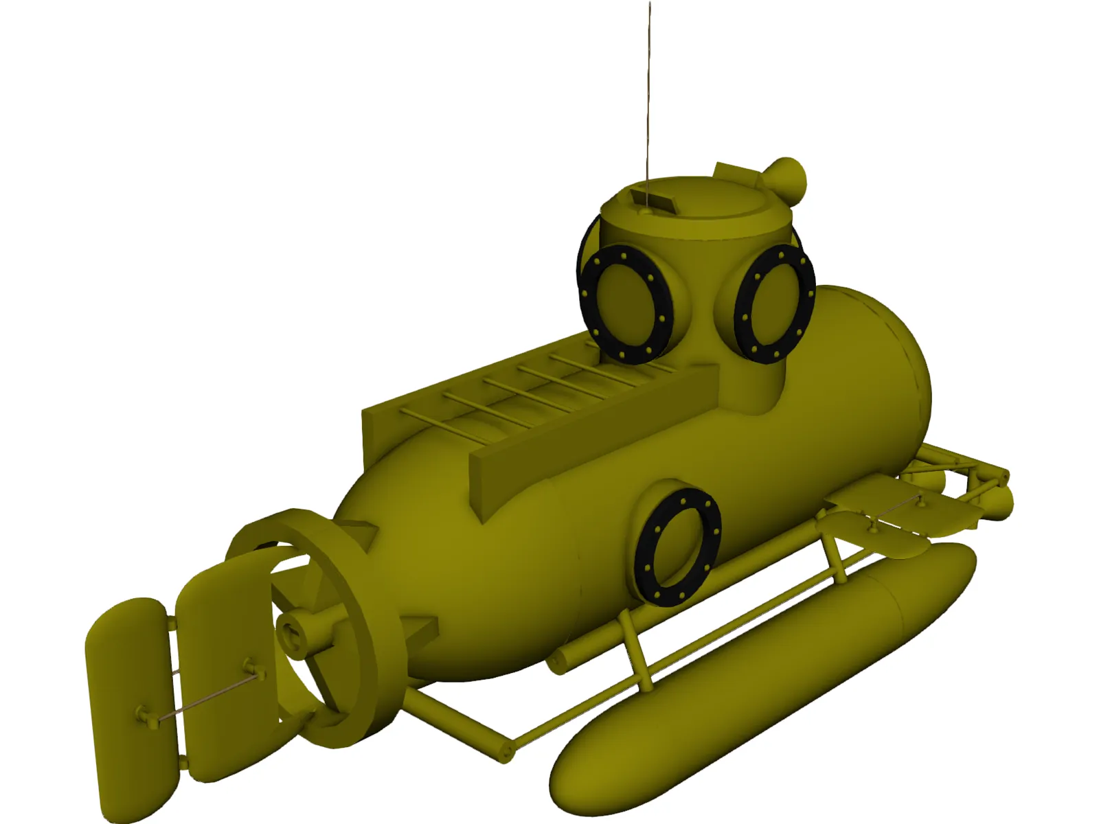 Deep Sea Mini Submarine 3D Model