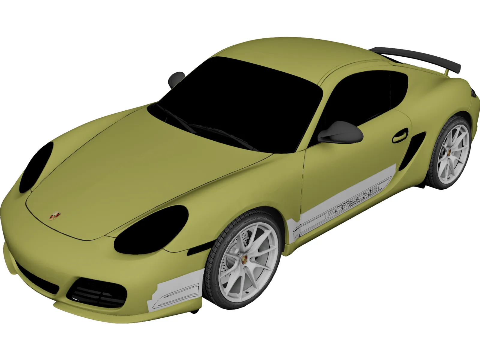 Porsche Cayman R (2011) 3D Model