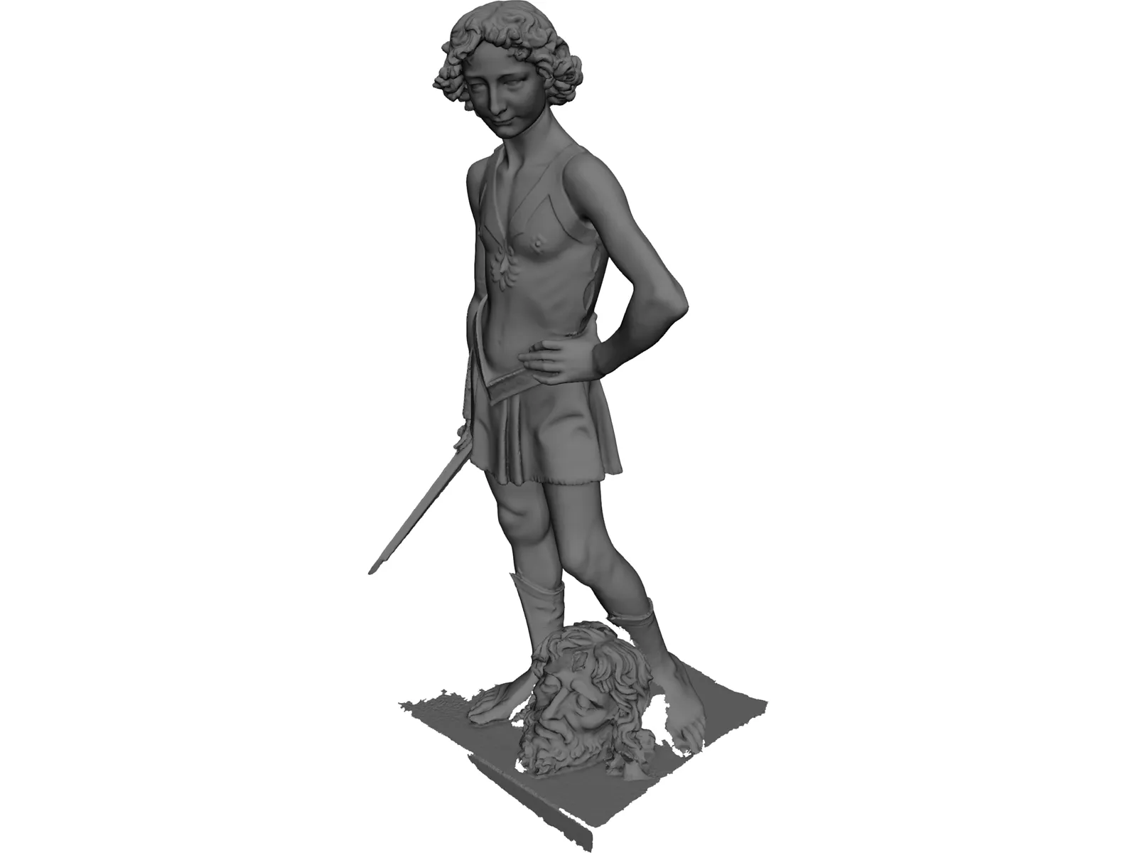 Classical Statue 3D Model