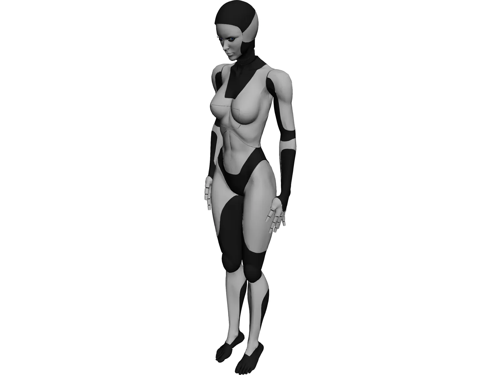 Female Android 3D Model