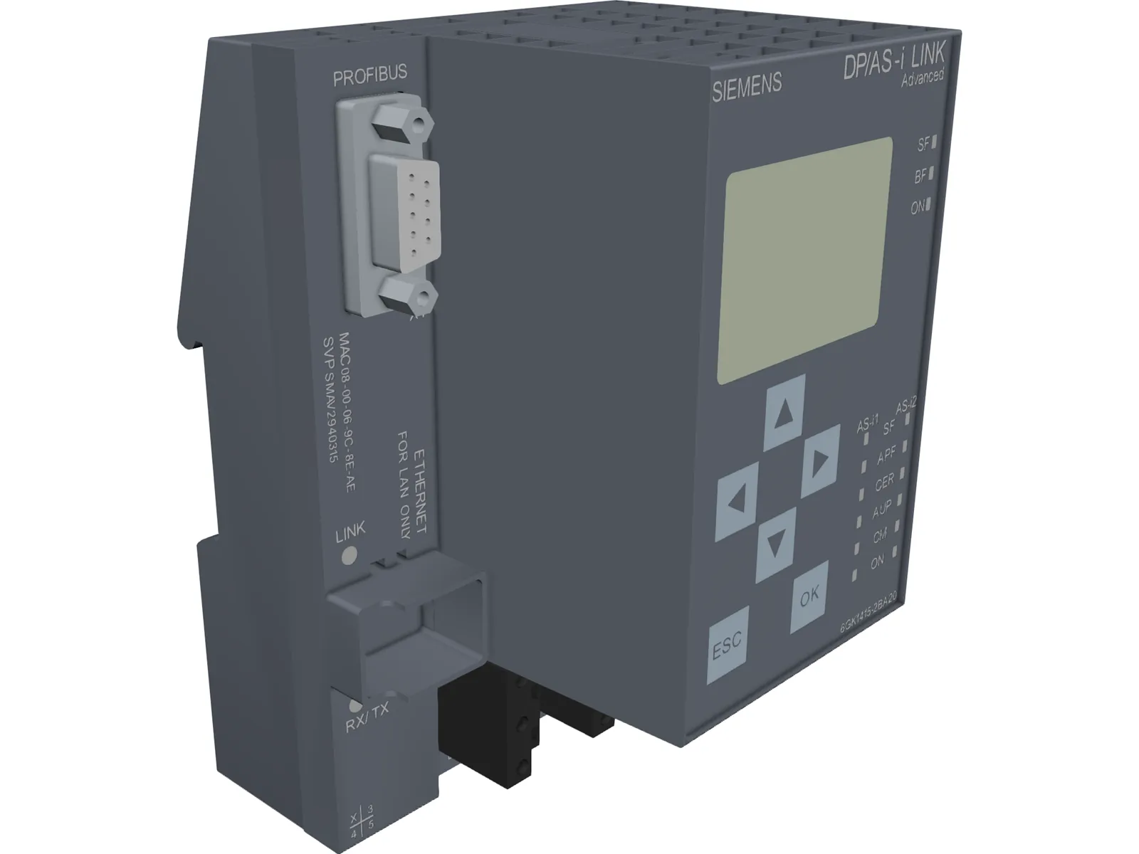 Siemens DP/AS-Interface Link 3D Model